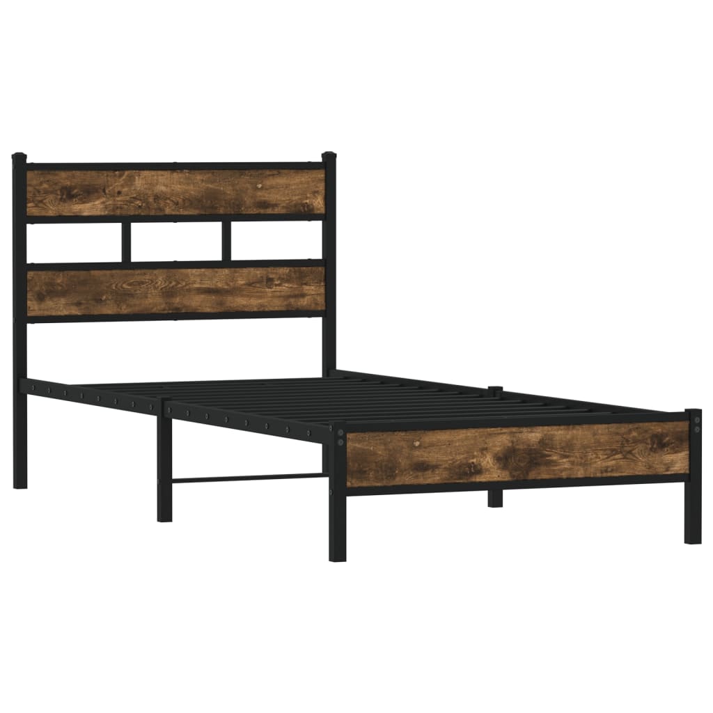 sengeramme m. sengegavl 75x190 cm uden madras sonoma-eg