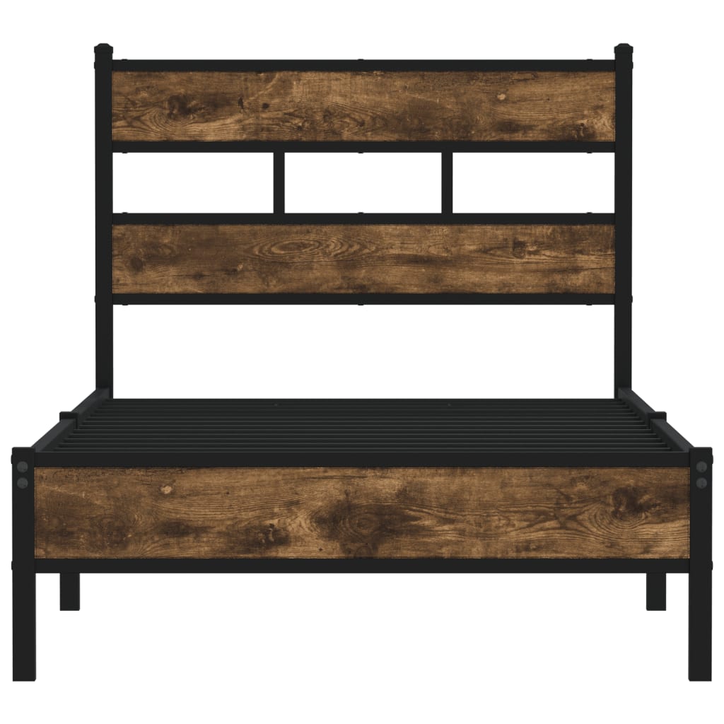 sengeramme m. sengegavl 75x190 cm uden madras sonoma-eg