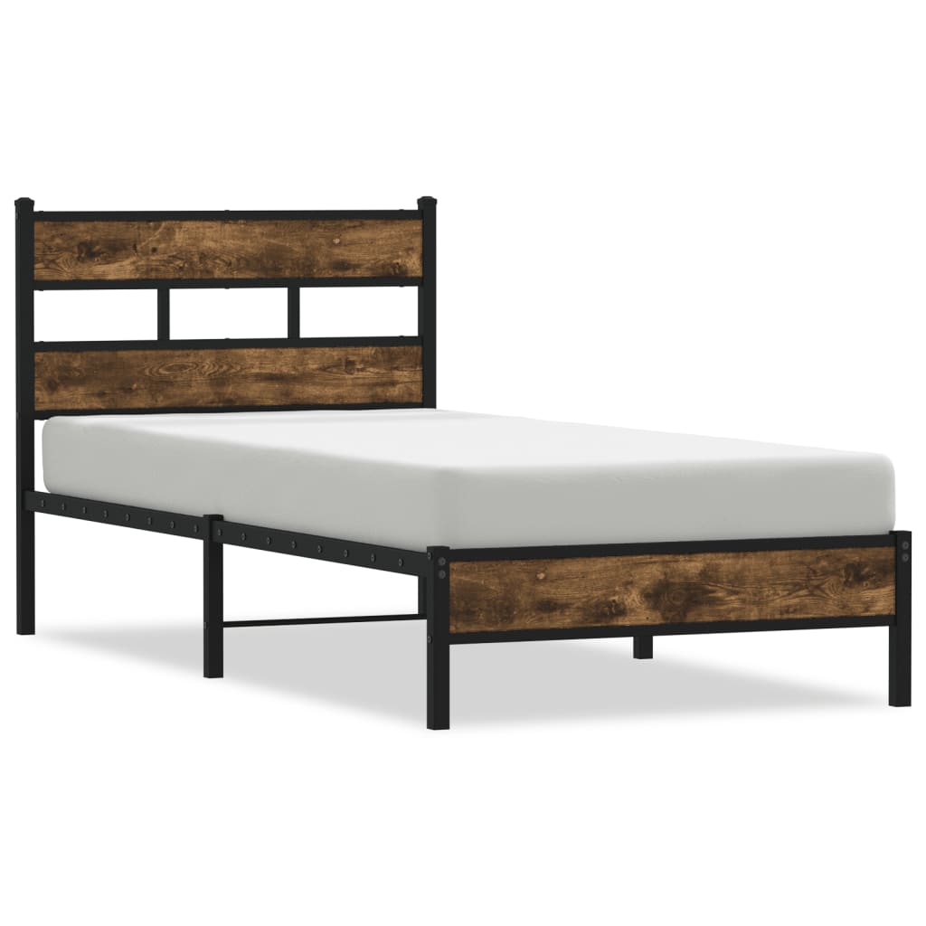 sengeramme m. sengegavl 90x190 cm uden madras sonoma-eg