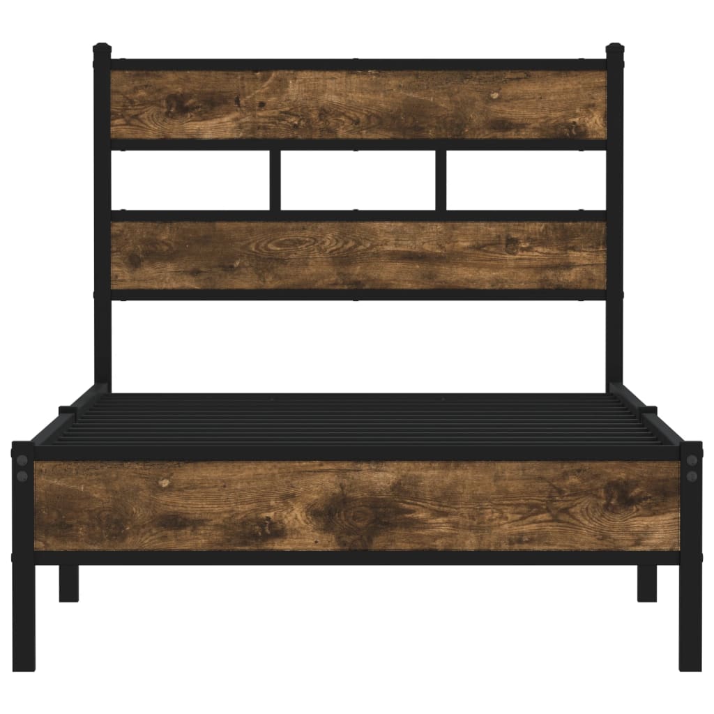 sengeramme m. sengegavl 100x190 cm uden madras sonoma-eg