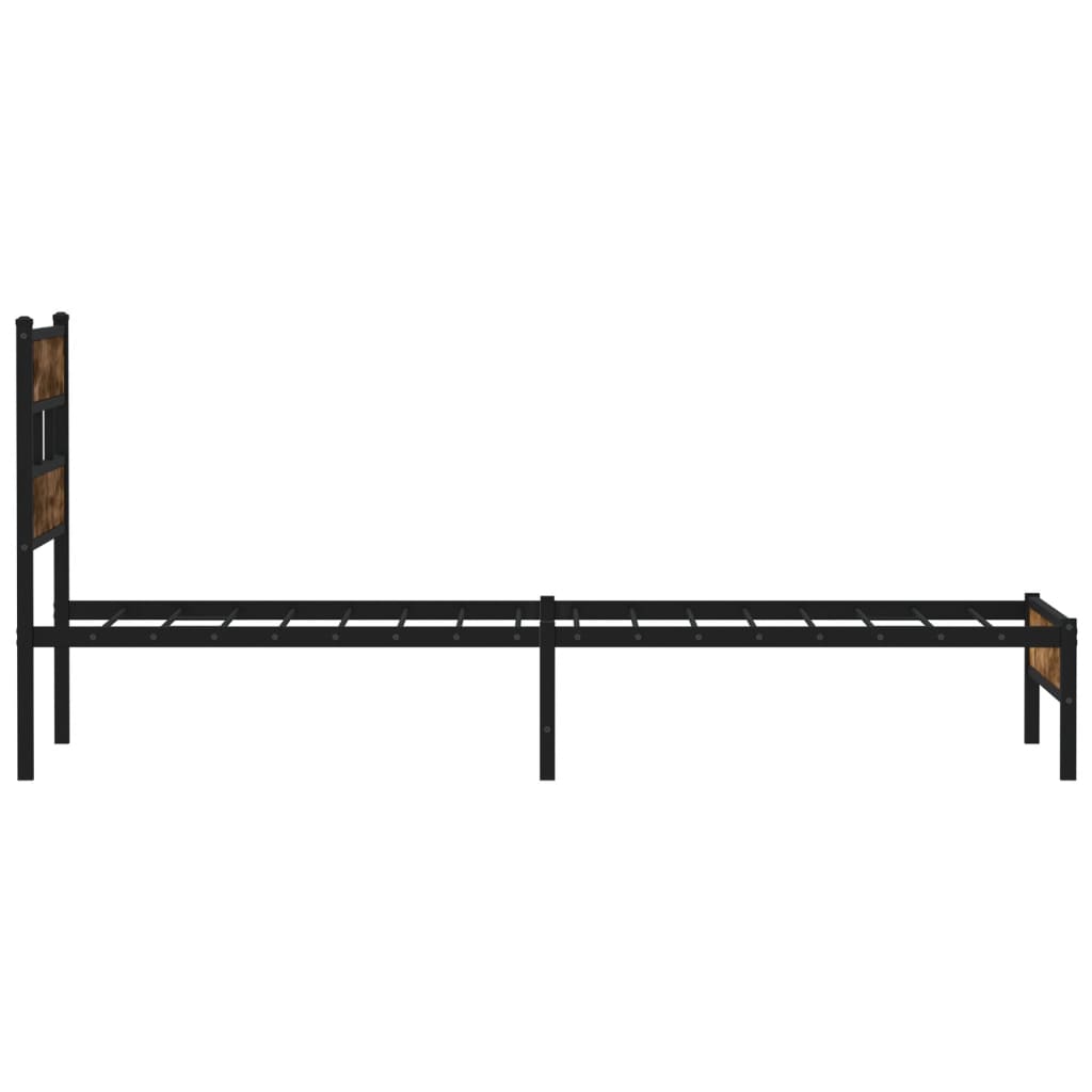 sengeramme m. sengegavl 100x200 cm uden madras sonoma-eg