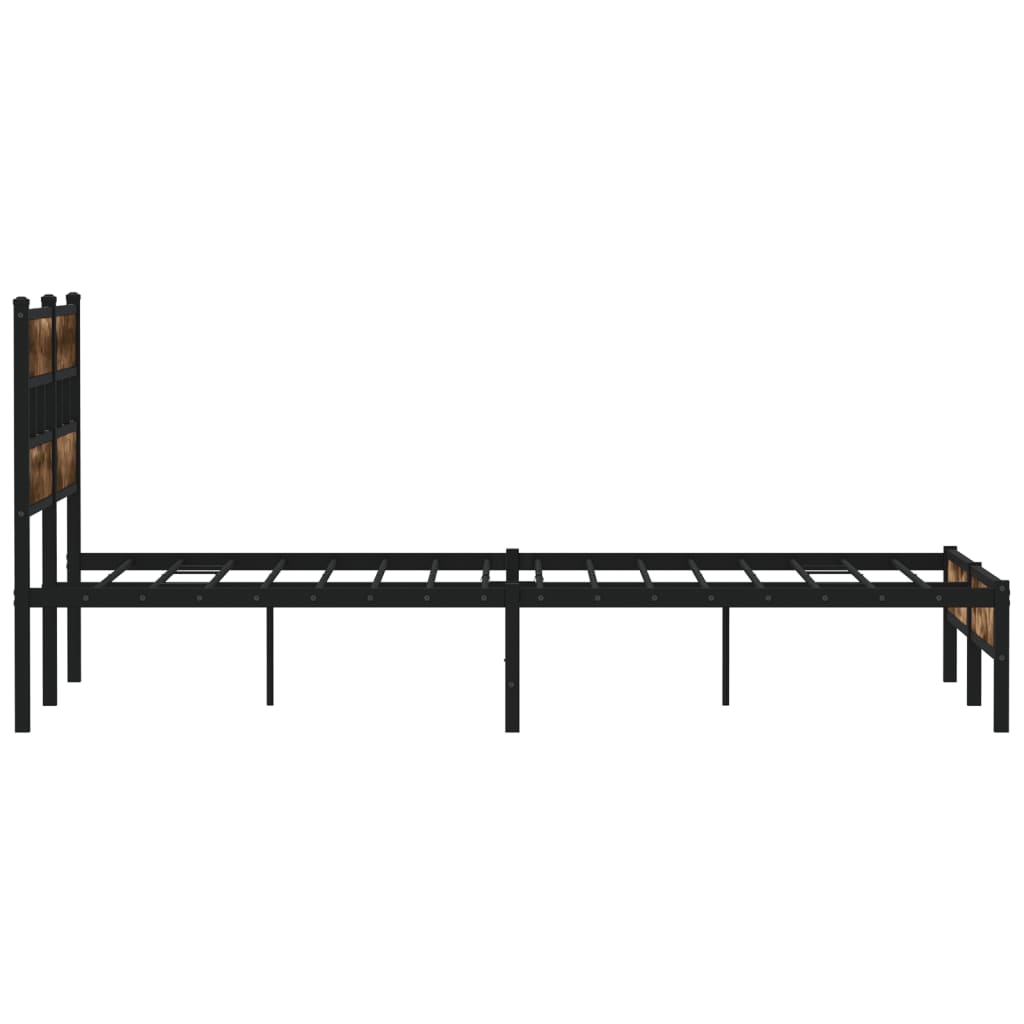sengeramme m. sengegavl 140x190 cm uden madras sonoma-eg