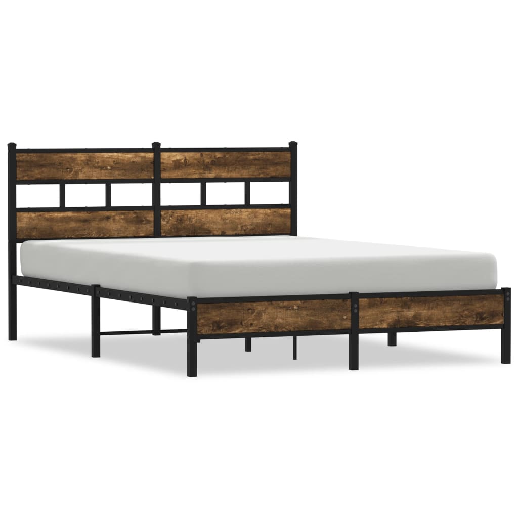 sengeramme m. sengegavl 140x200 cm uden madras sonoma-eg