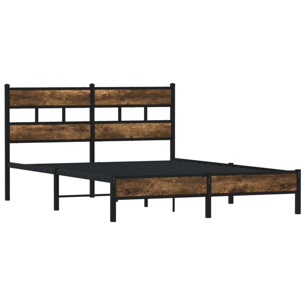 sengeramme m. sengegavl 150x200 cm uden madras sonoma-eg