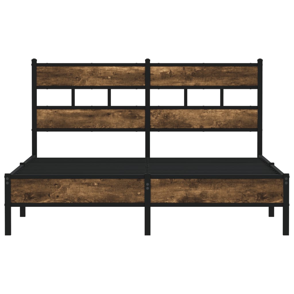 sengeramme m. sengegavl 150x200 cm uden madras sonoma-eg