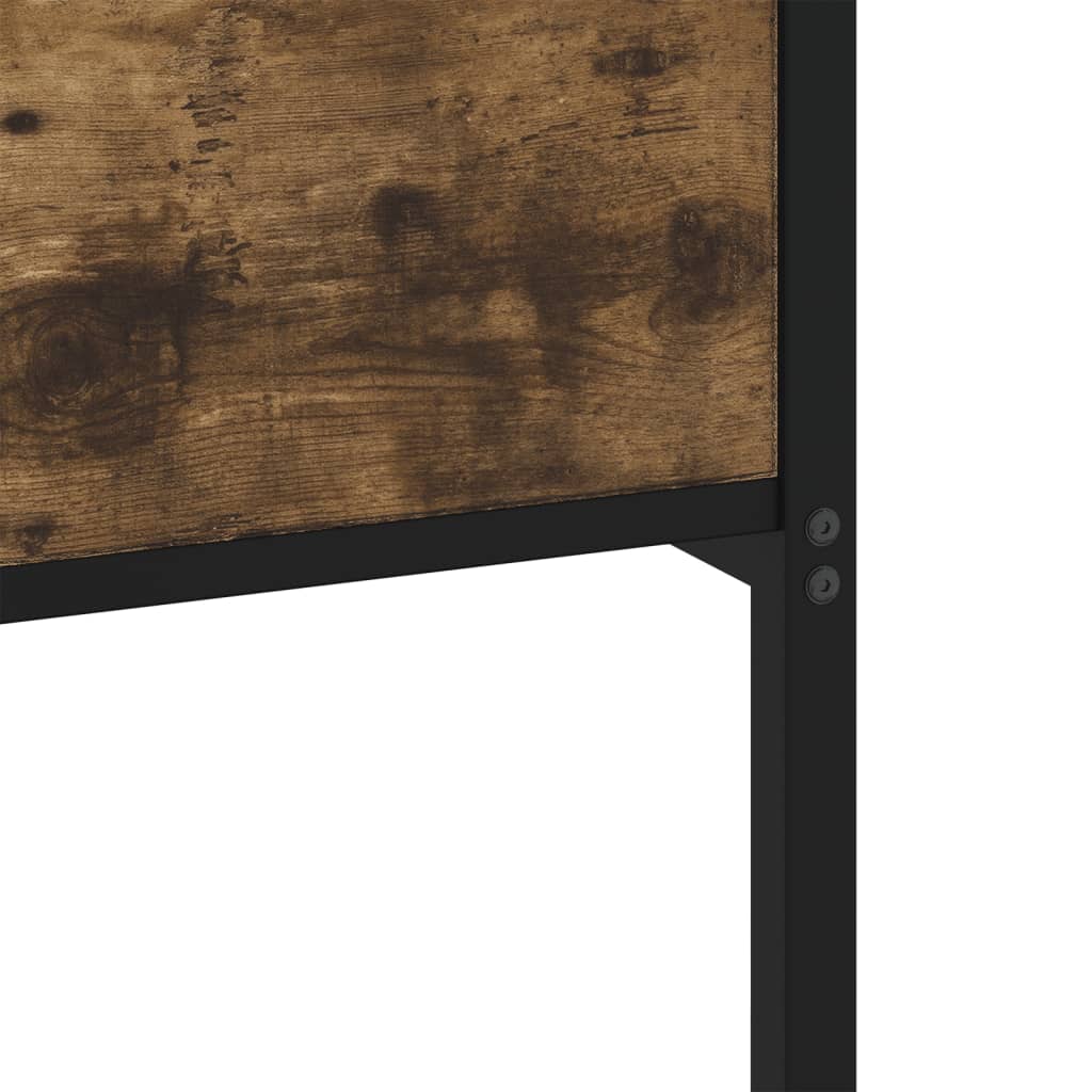 sengeramme 90x190 cm uden madras konstrueret træ røget eg