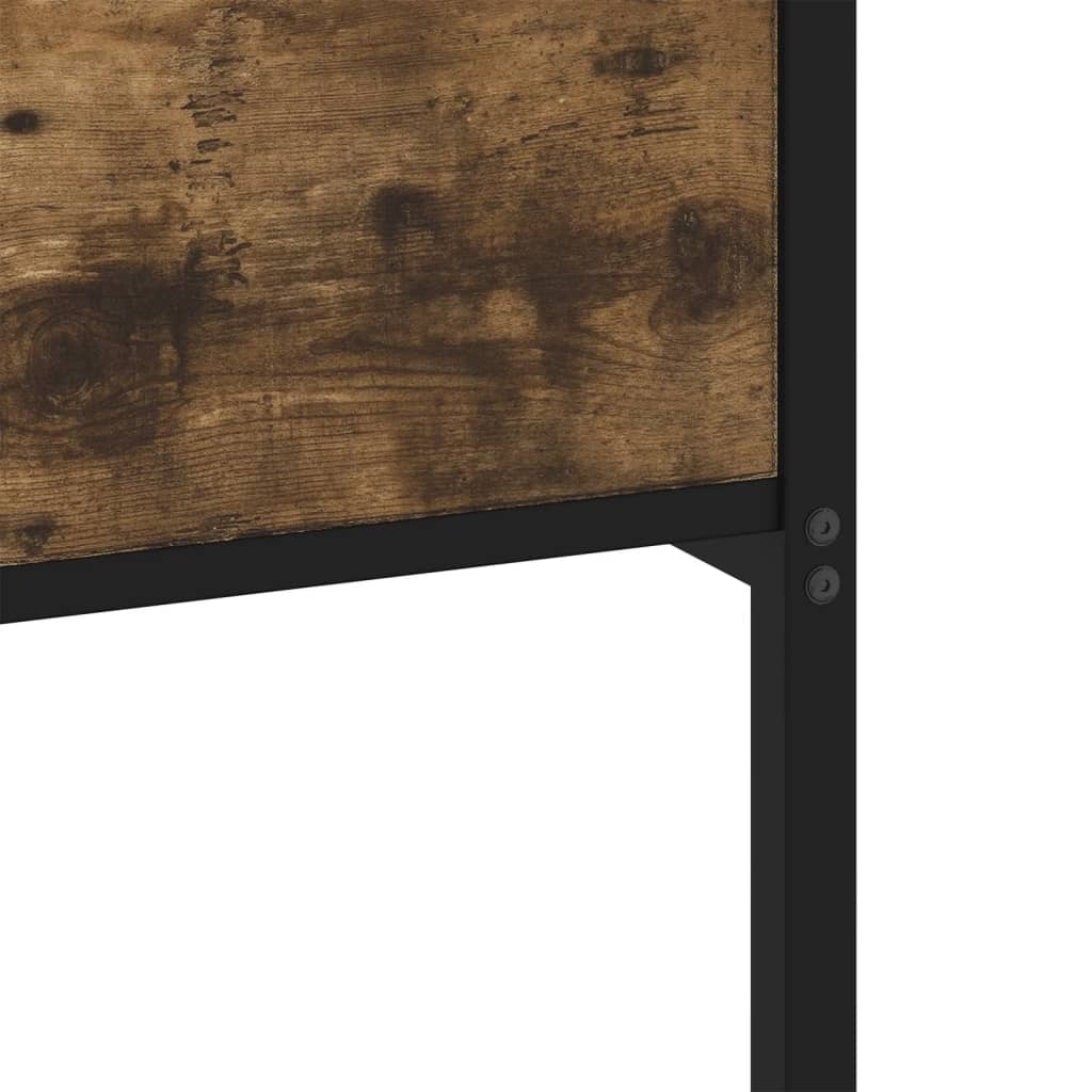 sengeramme 137x190 cm uden madras konstrueret træ røget eg