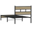 sengeramme 75x190 cm uden madras konstrueret træ sonoma-eg