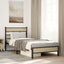 sengeramme 90x200 cm uden madras konstrueret træ sonoma-eg