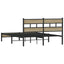 sengeramme 140x190 cm uden madras konstrueret træ sonoma-eg
