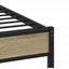 sengeramme 140x200 cm uden madras konstrueret træ sonoma-eg