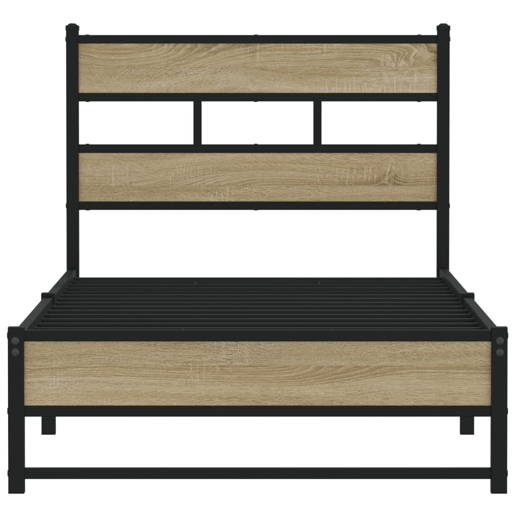 sengeramme uden madras 80x200 cm metal sonoma-eg