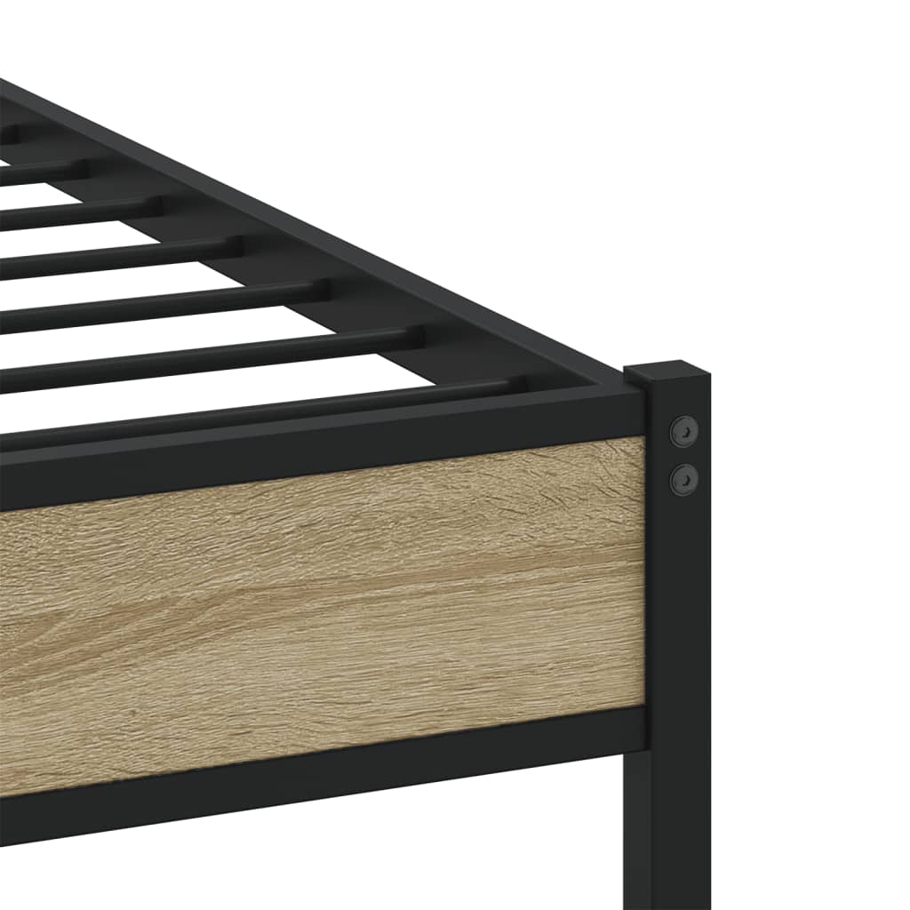 sengeramme uden madras 80x200 cm metal sonoma-eg