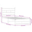 sengeramme uden madras 80x200 cm metal sonoma-eg