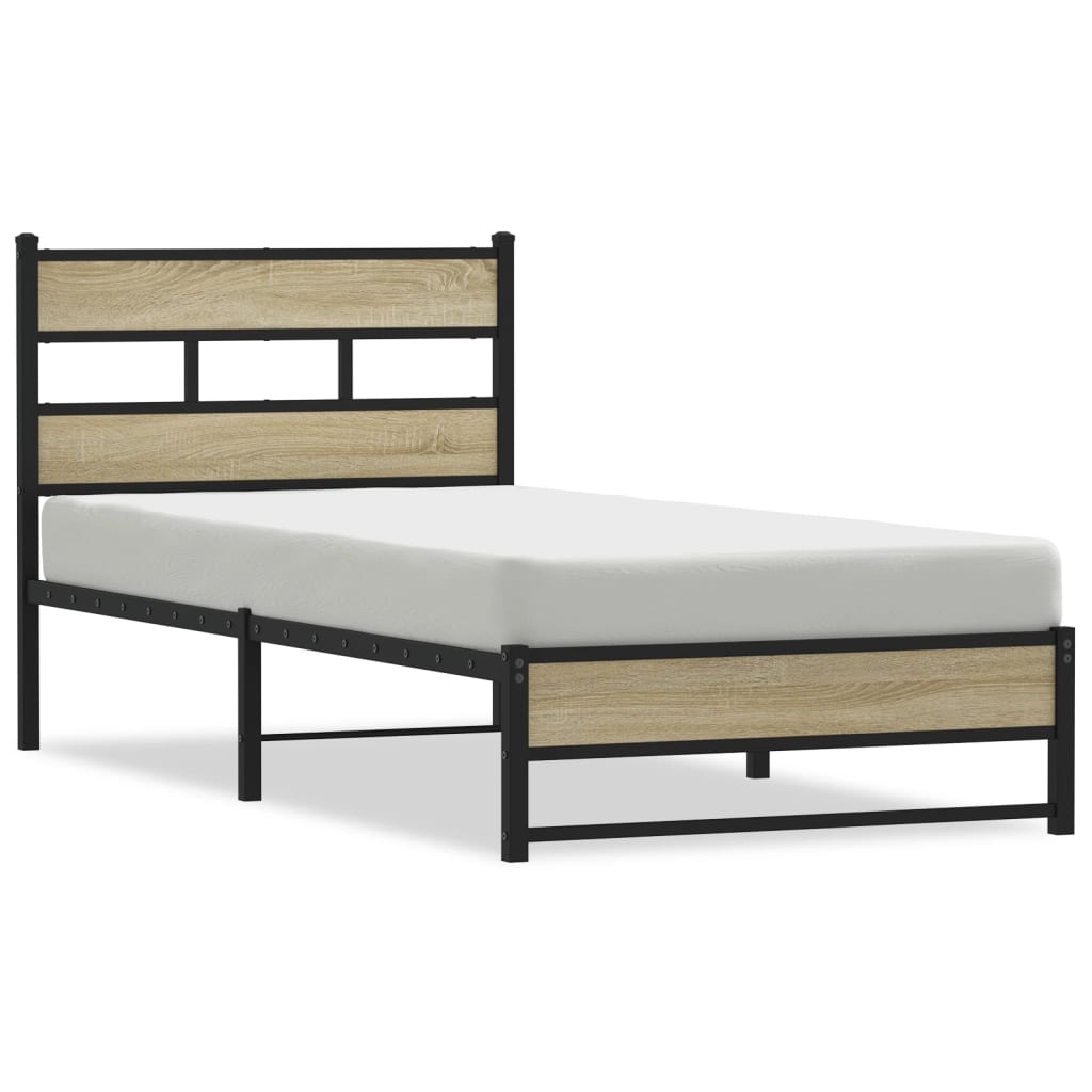 sengeramme uden madras 107x203 cm metal sonoma-eg
