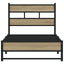 sengeramme uden madras 107x203 cm metal sonoma-eg