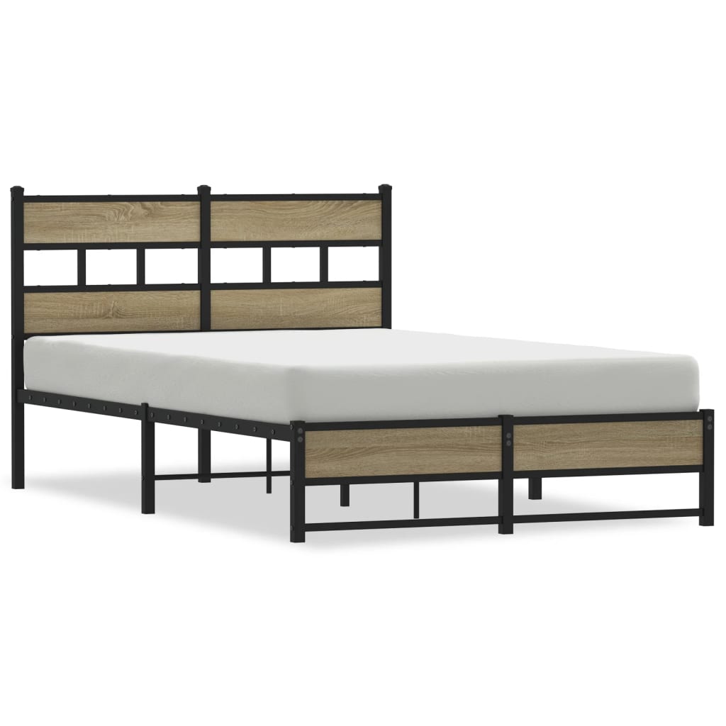 sengeramme uden madras 120x190 cm metal sonoma-eg