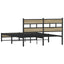 sengeramme uden madras 150x200 cm metal sonoma-eg