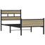 sengeramme 80x200 cm uden madras konstrueret træ sonoma-eg