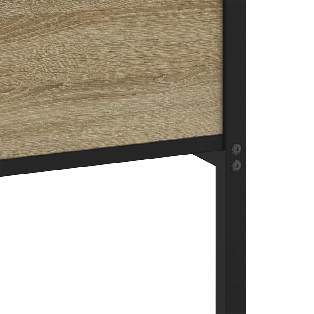 sengeramme 107x200 cm uden madras konstrueret træ sonoma-eg