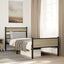 sengeramme 107x200 cm uden madras konstrueret træ sonoma-eg