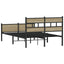 sengeramme 120x200 cm uden madras konstrueret træ sonoma-eg