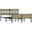 sengeramme 140x190 cm uden madras konstrueret træ sonoma-eg