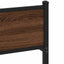 sengeramme 75x190 cm uden madras konstrueret træ brunt eg