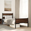 sengeramme 90x200 cm uden madras konstrueret træ brunt eg