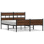 sengeramme 140x190 cm uden madras konstrueret træ brunt eg