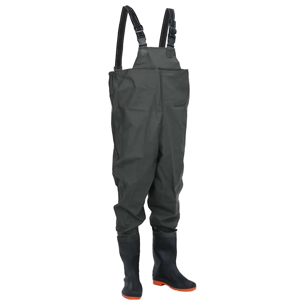 waders med støvler str. 41 mørkegrøn