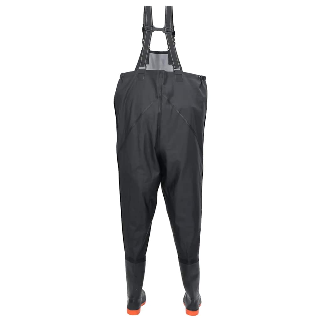 waders med støvler str. 40 sort