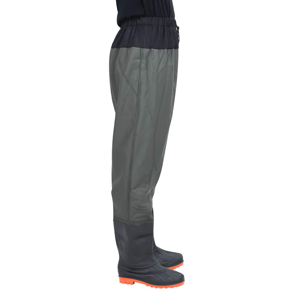waist waders med støvler str. 42 mørkegrøn
