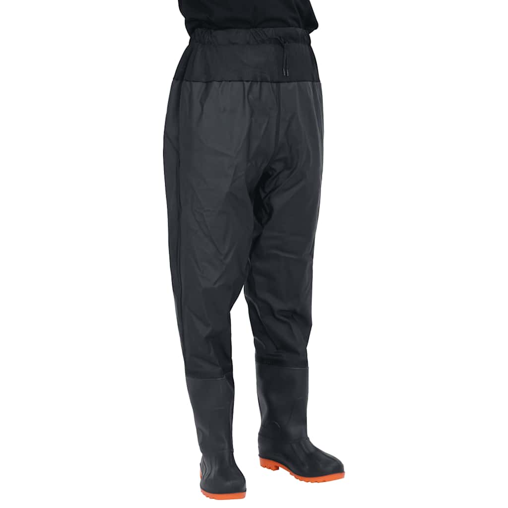 waist waders med støvler str. 40 sort billede