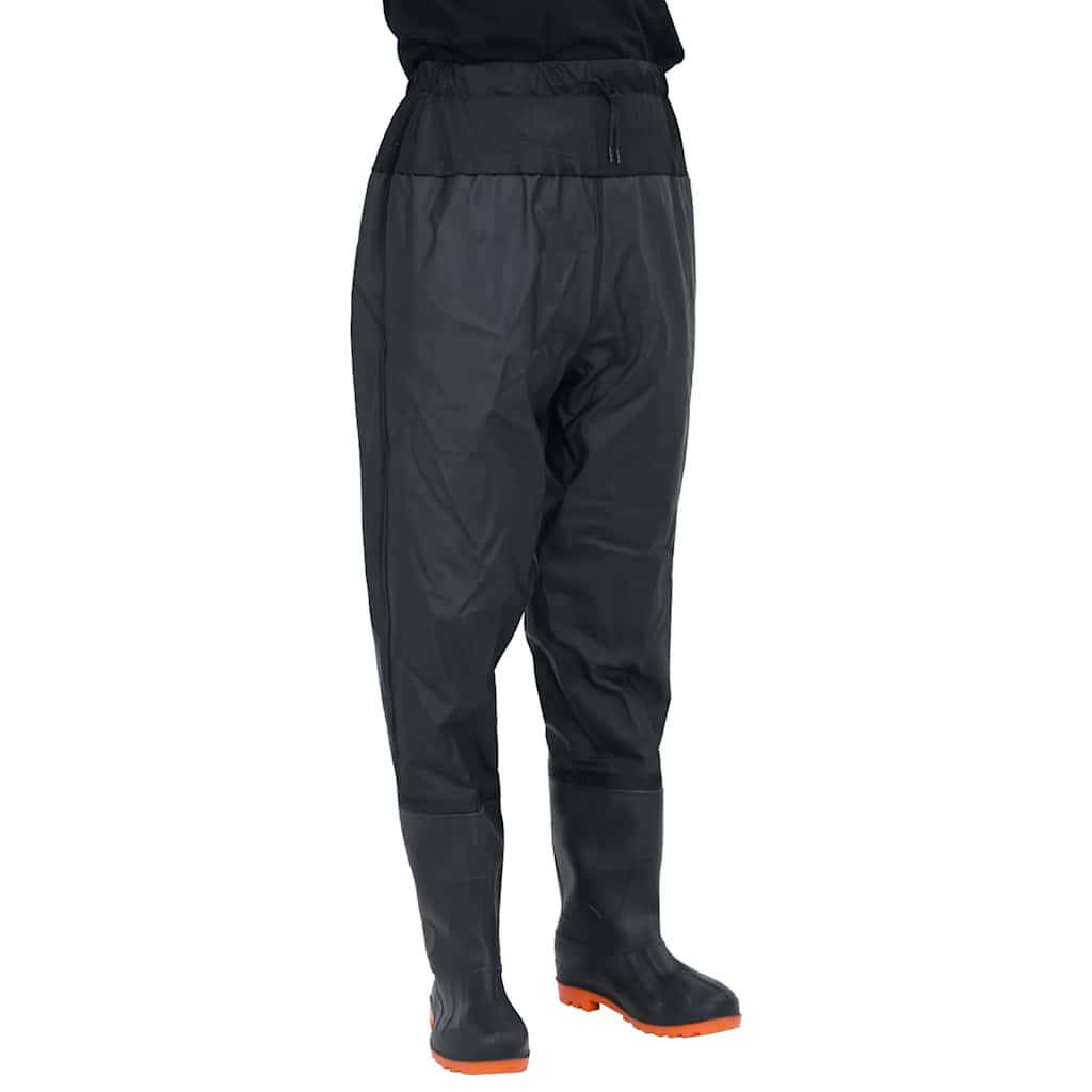 waist waders med støvler str. 43 sort billede