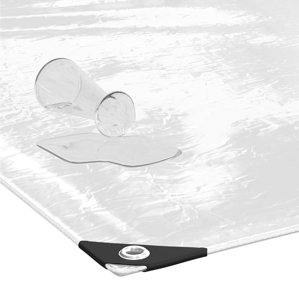 klar presenning med øjer 3x8 m PVC
