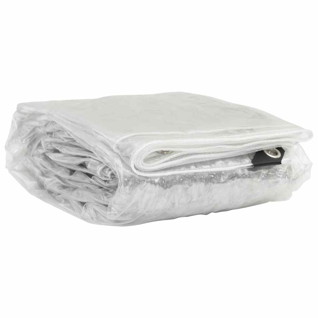 klar presenning med øjer 4x4 m PVC