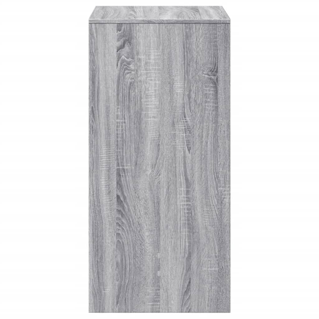 barbord 51x50x103,5 cm konstrueret træ grå sonoma-eg