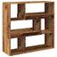 bogreol/rumdeler 100x33x94,5 cm gammelt trælook