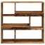bogreol/rumdeler 100x33x94,5 cm gammelt trælook