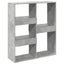 bogreol/rumdeler 100x33x115 cm betongrå