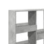 bogreol/rumdeler 100x33x115 cm betongrå