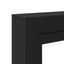 forsats til pejs 100x30x87,5 cm konstrueret træ sort
