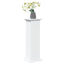 piedestal med opbevaring 31x30x90 cm konstrueret træ hvid