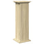 piedestal med opbevaring 31x30x90 cm konstrueret træ sonoma-eg