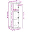 piedestal med opbevaring 31x30x90 cm konstrueret træ sonoma-eg