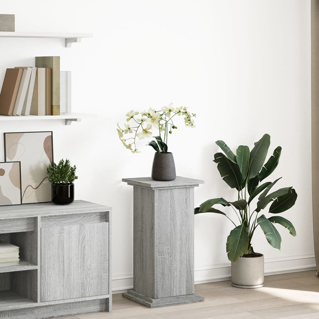 piedestal med opbevaring 31x30x60 cm konstrueret træ billede