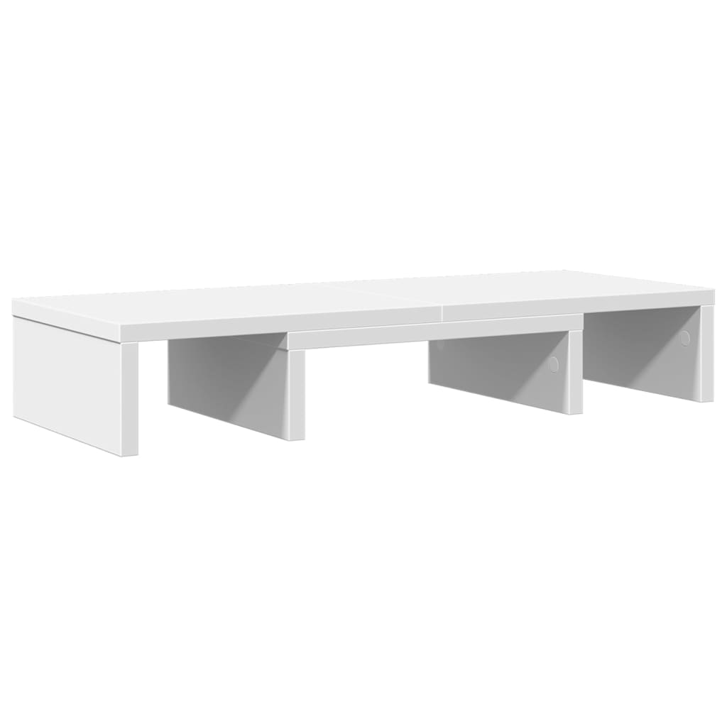 skærmholder 60x24x10,5 cm justerbar konstrueret træ hvid