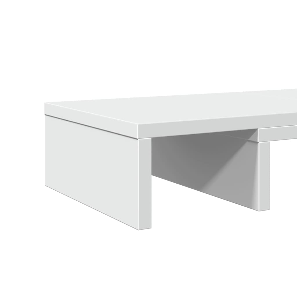 skærmholder 60x24x10,5 cm justerbar konstrueret træ hvid