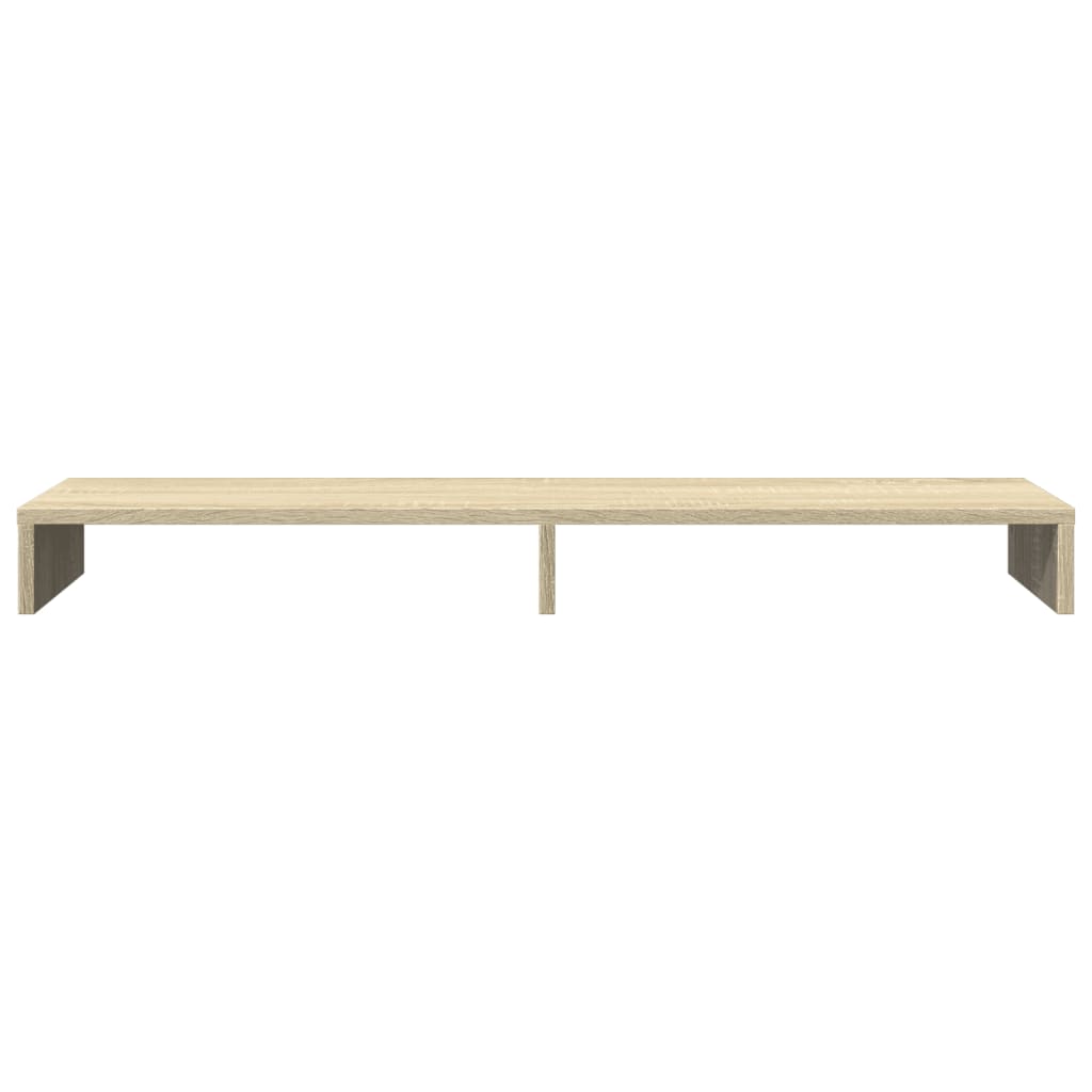 skærmstander 100x27x10 cm konstrueret træ sonoma-eg